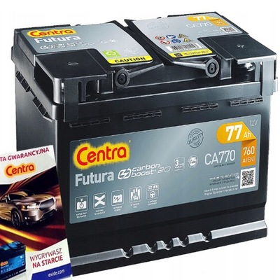 BATERÍA CENTRA FUTURA 77AH 760A 77AH PRODUCTPS LISTOPAD/GRUDZIEN 2023  