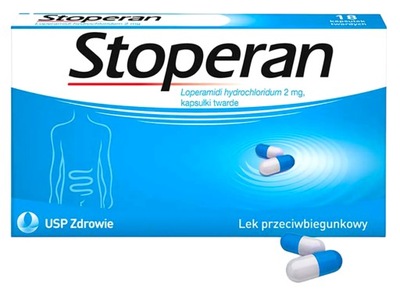 STOPERAN 2mg lek na biegunkę Loperamid 18 kapsułek