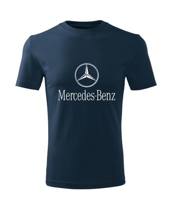 Koszulka T-shirt męska D490 MERCEDES BENZ MEROL granatowa rozm M