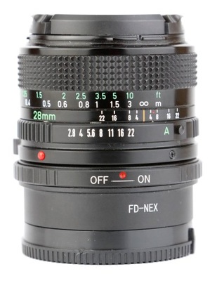 # CANON FD 28mm f/2.8 z ad. SONY NEX 'E' #