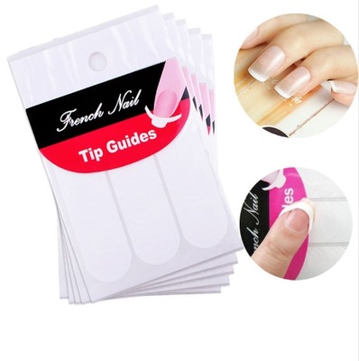 PASKI FRENCH MANICURE NAKLEJKI DO PAZNOKCI 2 OPAKOWANIA