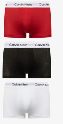 Bokserki męskie M Calvin Klein 3P LOW RISE TRUNK 3 pack