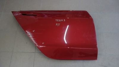 Tesla model 3 17- дверь правое  задняя фото №1