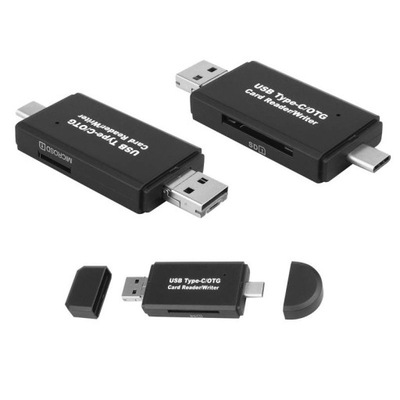 Czytnik kart pamięci 5w1 SD / micro-SD / USB / USB-C / micro-USB / LxM159