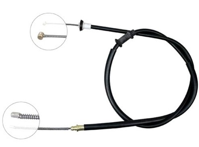 CABLE FRENOS DE MANO FIAT IDEA 03- PARTE TRASERA  