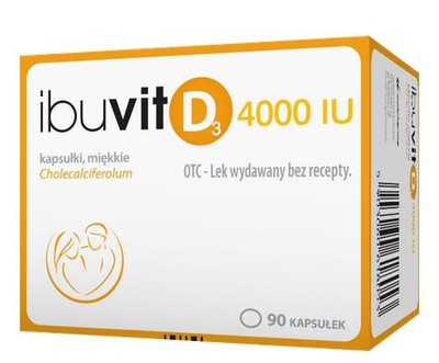 Ibuvit D3 4000 IU witamina D3 90 kapsułek