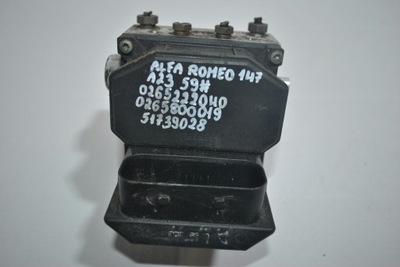 НАСОС ABS ТОРМОЗНОЙ ALFA ROMEO 147 0265222040 51739028 0265800019