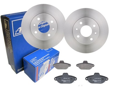 Гальмівні диски гальмівні колодки ate перед fiat punto seicento panda фото №1