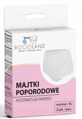 BOCIOLAND MAJTKI POPORODOWE SIATECZKOWE XL 2 SZT