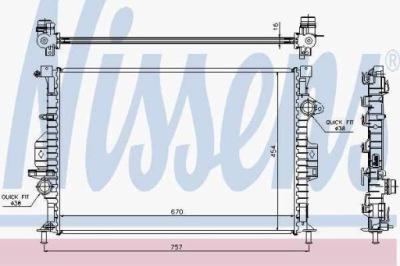 Радіатор двигуна ford фото №1