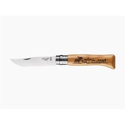 Opinel Nóż Animalia Oak Moose 08