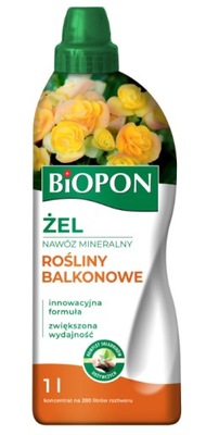 Nawóz Mineralny Do Roślin Balkonowych1L Biopon Żel