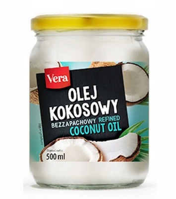 VERA Olej Kokosowy Rafinowany 500ml