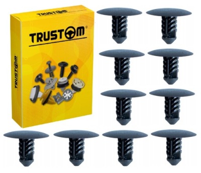 10x кліпса шумоізоляція шумоізоляція капот двигуна 7703077117 do renault dacia фото №1