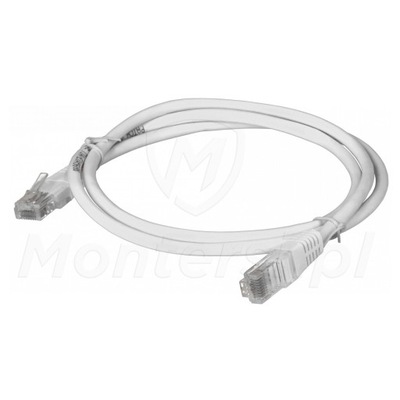 Kabel LAN Patchcord UTP 1m kat. 5e RJ45 szary