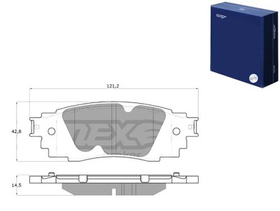 ZAPATAS DE FRENADO TOYOTA C-HR 16- PARTE TRASERA TOMEX BRAKES  