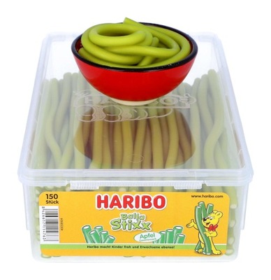 Żelki Owocowe Kable HARIBO Jabłkowe 150szt DE