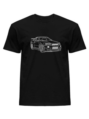 KOSZULKA T-SHIRT MĘSKI NISSAN GTR CZARNY M