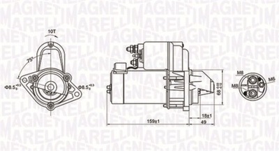 MAGNETI MARELLI 063721257010 СТАРТЕР