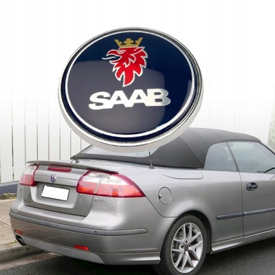 EMBLEMA LOGOTIPO SAAB PARTE TRASERA INSIGNIA 68MM  