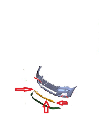 Молдинг бампера ford ranger 2019rok= jb3b-17f792-cc 2336114 nowa фото №1