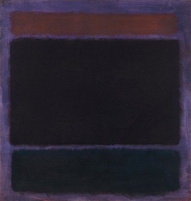 Mark Rothko - Untitled (Rust, Blacks on Plum)