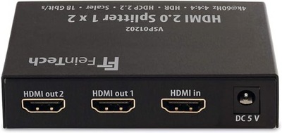 Splitter HDMI FeinTech VSP01202 czarny 1x2