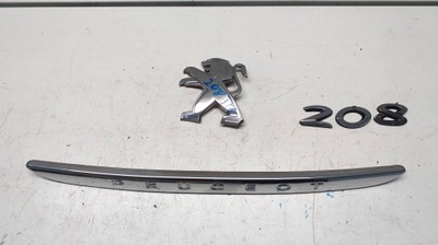 Peugeot 208 emblemat napis znaczek klapy bagażnika komplet