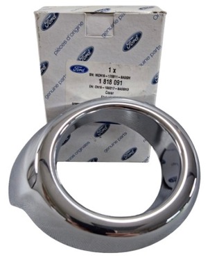 Рамка хром противотуманной фары бампера перед левая ford ecosport 2013- оригинальный номер 1818091 фото №1