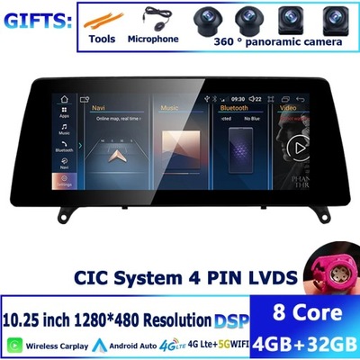 NAVEGACIÓN GPS ANDROID 12 DSP PARA BMW X5 E70 X6 E71 CCC CIC SISTEMA CARPLAY  