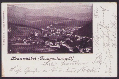 Karpacz - Krummhubel - długi adres obieg 1902 r