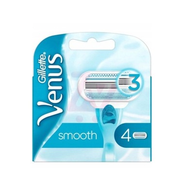 GILLETTE VENUS SMOOTH Wkłady Ostrza Nożyki 4 szt