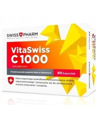 SWISSPHARM WITAMINA C 1000 MG NA ODPORNOŚĆ 60 KAPSUŁEK
