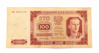 PRL (1944 - 1989), 100 ZŁOTYCH 1.07.1948,seria DN.