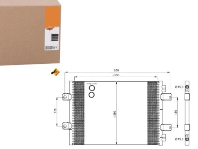 Конденсатор радіатор кондиціонера nrf 43328 182010n фото №1
