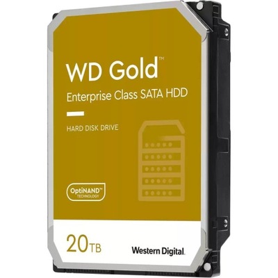 Dysk WD Gold WD202KRYZ 20TB 3,5'' 7200 512MB SATA III