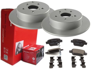 Гальмівні диски гальмівні колодки brembo задня toyota corolla verso 260 фото №1