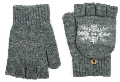Zimowe rękawiczki bez palców mitenki z klapką Tahoe rk23369-3