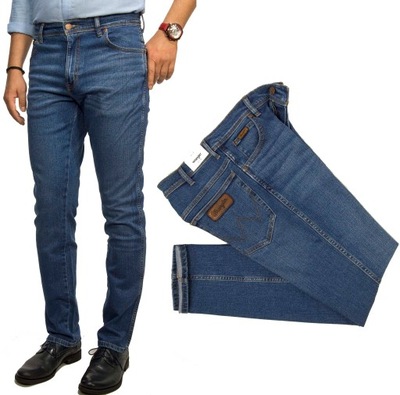 Wrangler Texas Slim Banging spodnie jeansy W38 L34