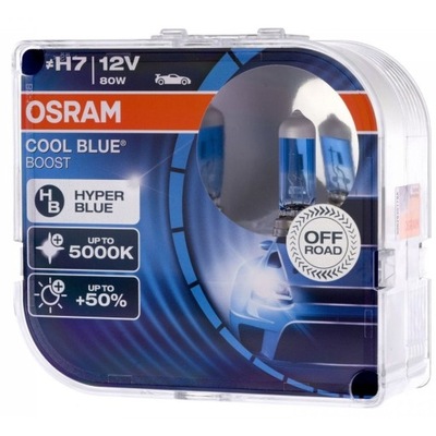 LUCES H7 OSRAM COOL BLUE BOOST HYPER BLUE 5500K / ALKOTEST W KIT !  