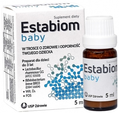 Estabiom baby probiotyk dla dzieci krople 5 ml