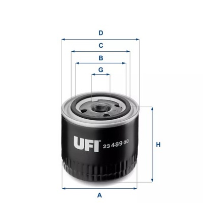 UFI FILTROS 23.489.00 FILTRO ACEITES  