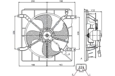 Nissens 85046 вентилятор, охолодження двигуна фото №1
