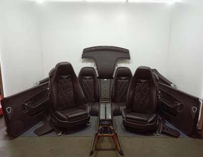 Bentley continental gt i 03- сиденья обивка обшивки комплект фото №1