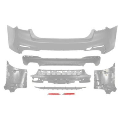 Бампер bmw 5 09.16- білий фото №1