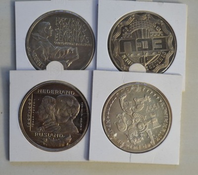 Holandia - 10 Ecu - zestaw 4 monet