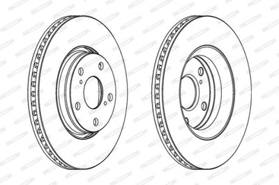 ДИСК ТОРМОЗНОЙ FERODO DDF1756C TOYOTA