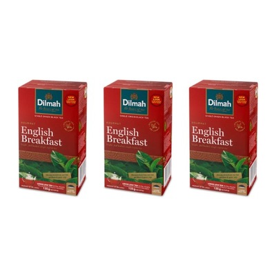 3x Herbata czarna Dilmah English Breakfast 125g