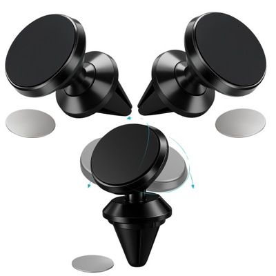 Uchwyt na kratkę nawiewu MAGNETYCZNY Mocno Trzyma Czarny