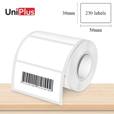 E210 Label Printer Transparent Label Sticker 40*30mm 220pcs/roll Waterproof